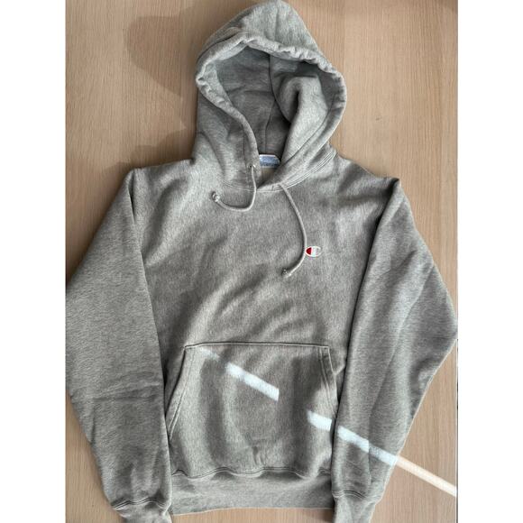 Champion Reverse Weave Grey Hoodie - Size M - Mint - Picture 5 of 9